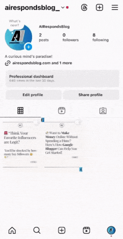set instagram account to private